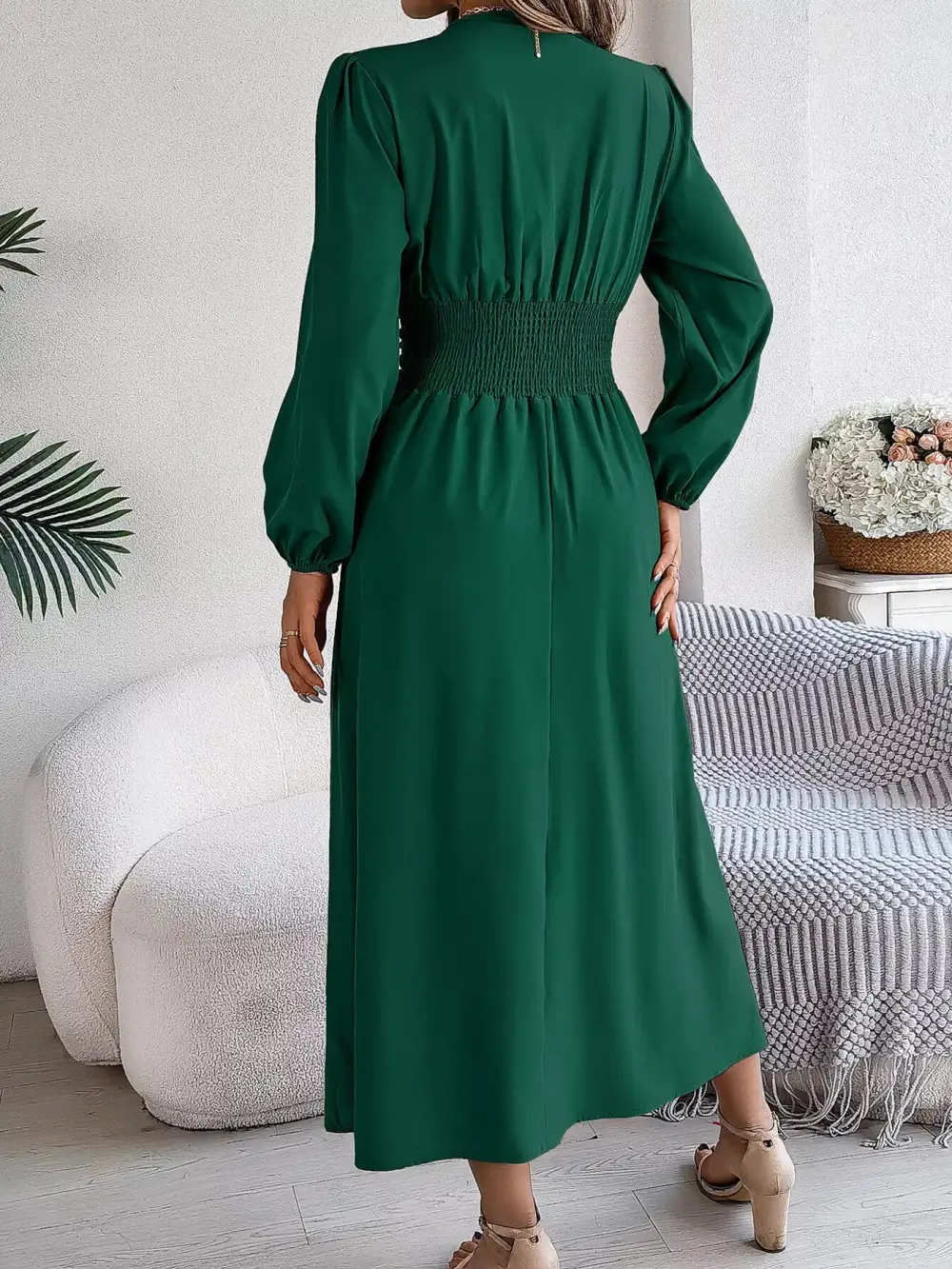 Slit Midi Dress