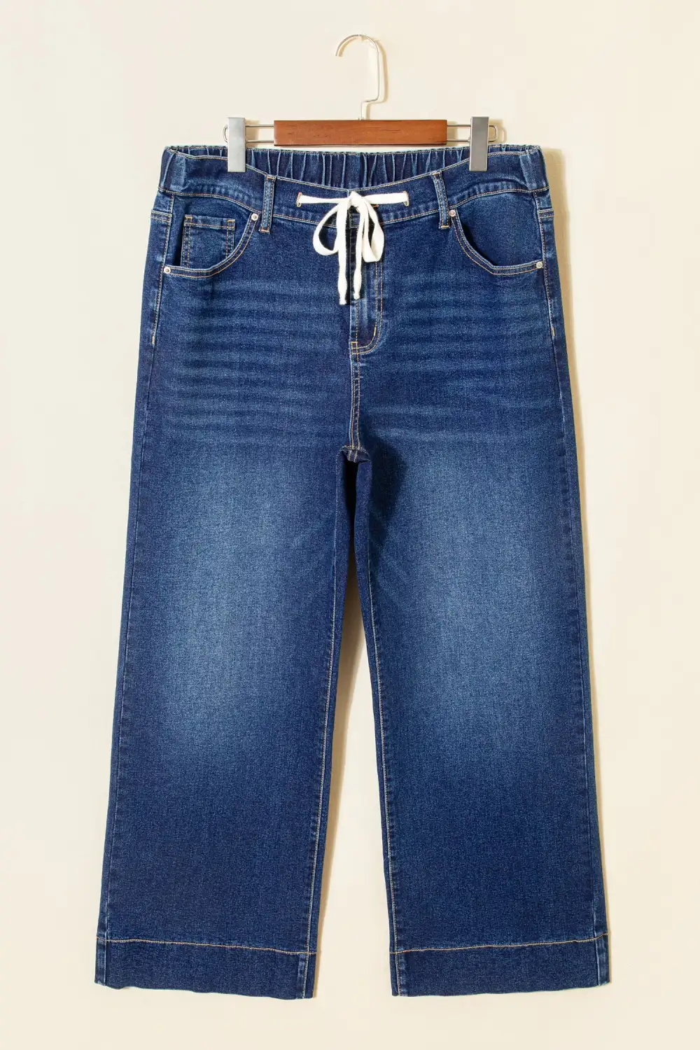 Utility Detail Natural Drape Denim Jeans