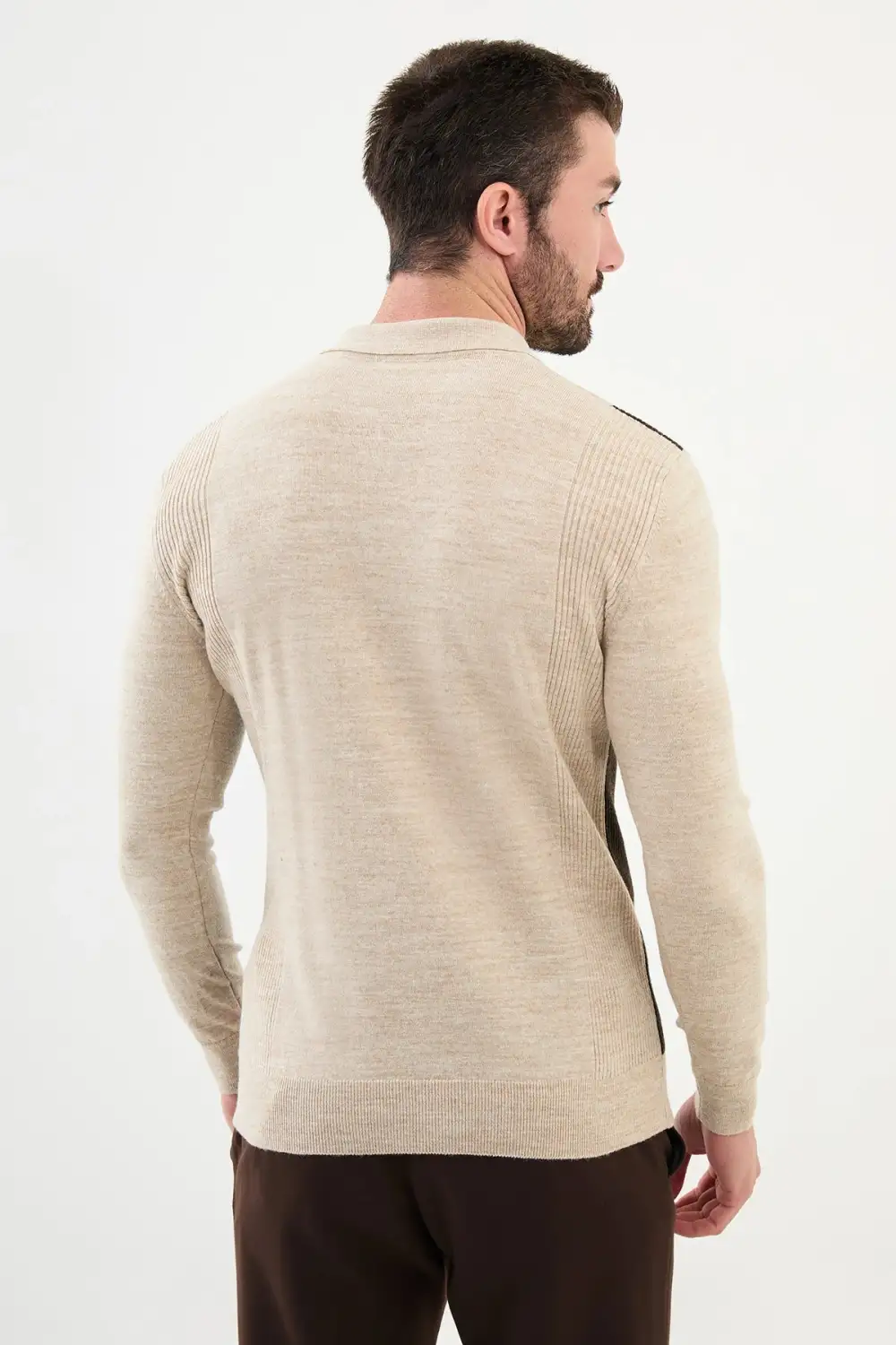 Polo Collar Knit Sweater