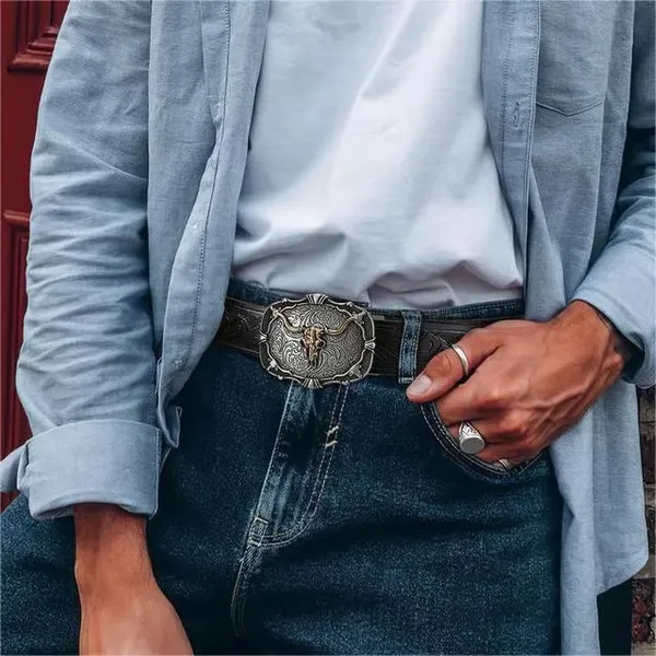 🔥LAST DAY 49% OFF - Adjustable Ratchet Western Belt (With Western Buckle)