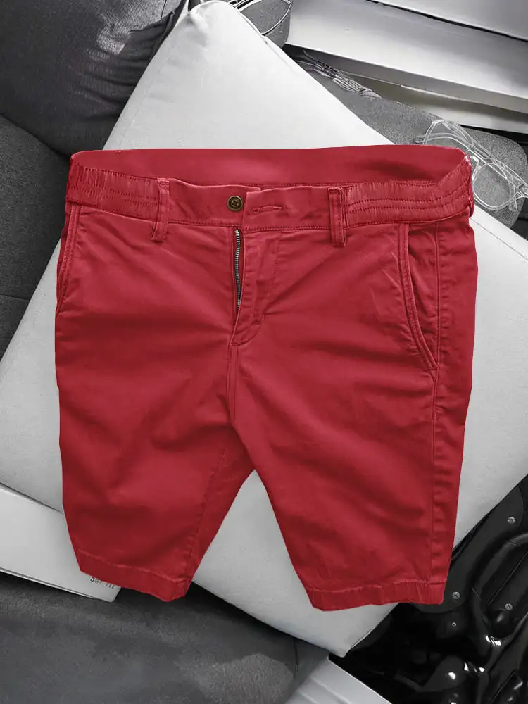 Men's Casual Business Straight Cotton Shorts