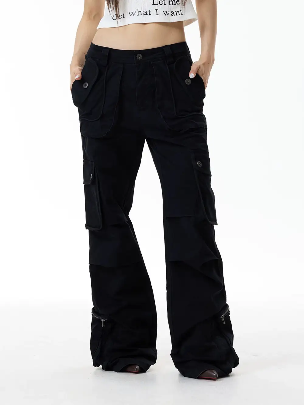Lace-Up Cargo Pants