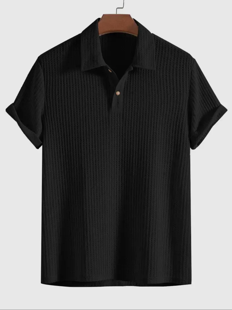 Men's Knitted Polo Shirt