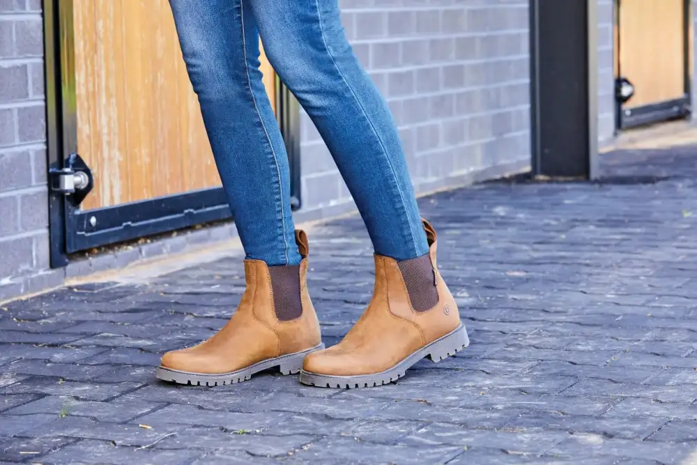 Refined Leather Comfort Riding Boots