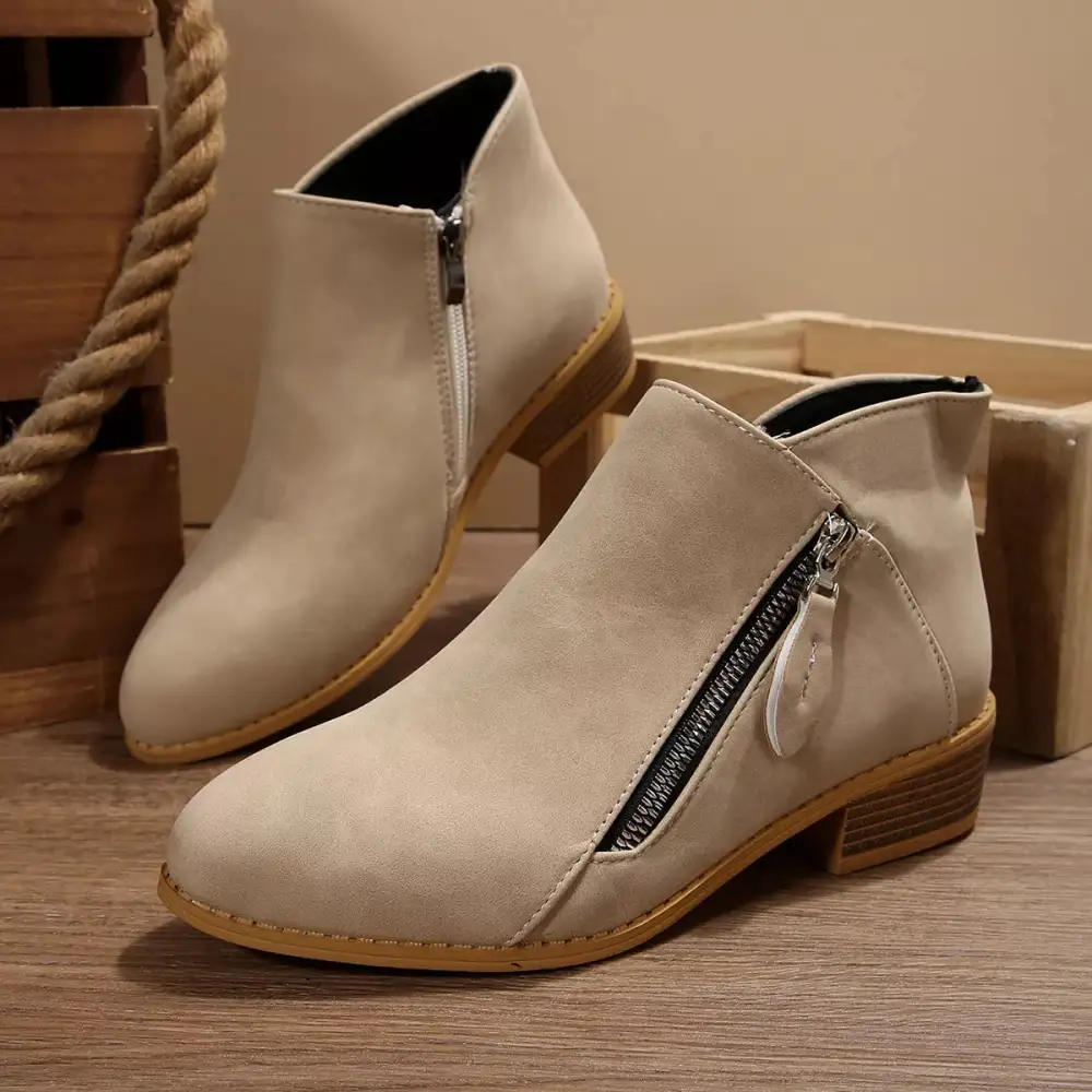 Block Heels Ankle Boots