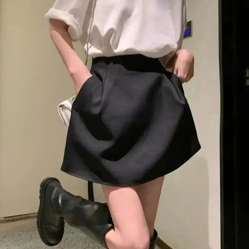 A-Line High-Waist Puffy Skirt