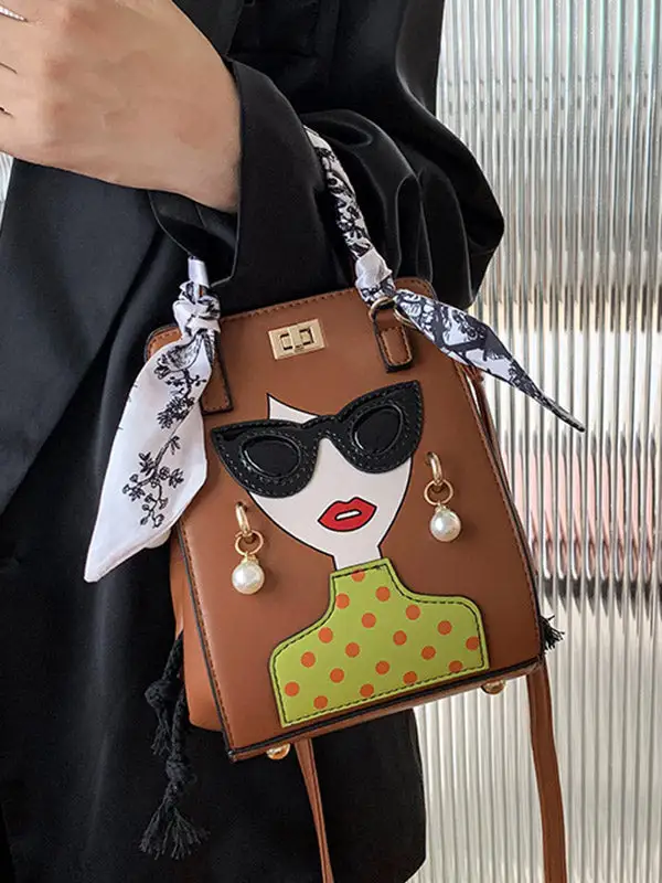 Compact Vintage Crossbody Bag