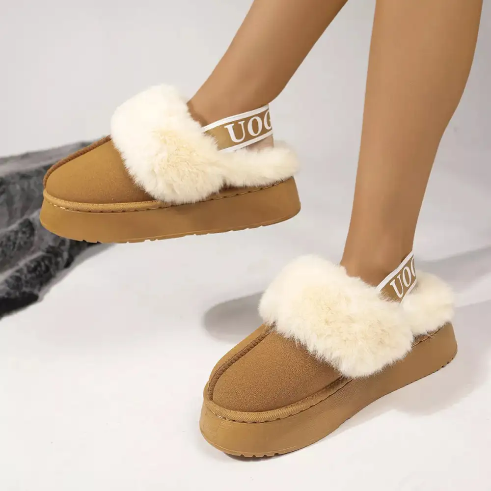 Refined Round Toe Platform Ankle Boots