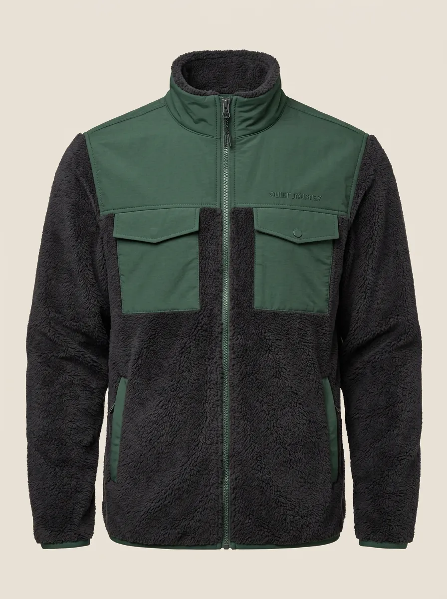 Contrast Fleece Jacket