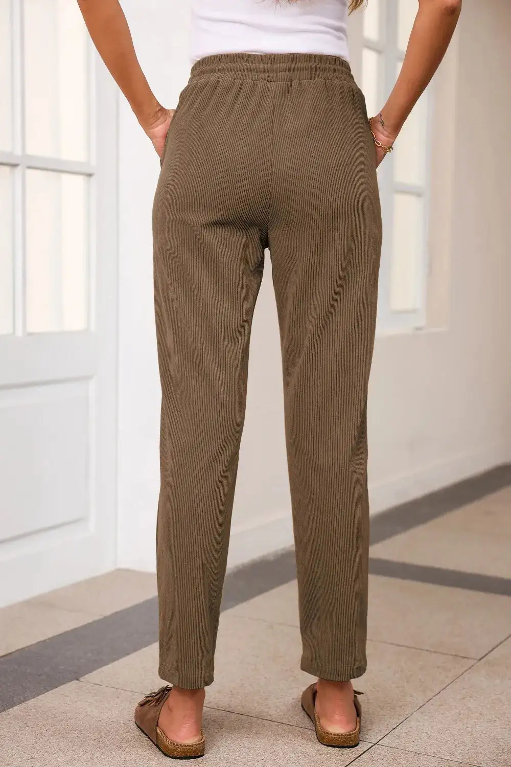 Straight Leg Drawstring Pants
