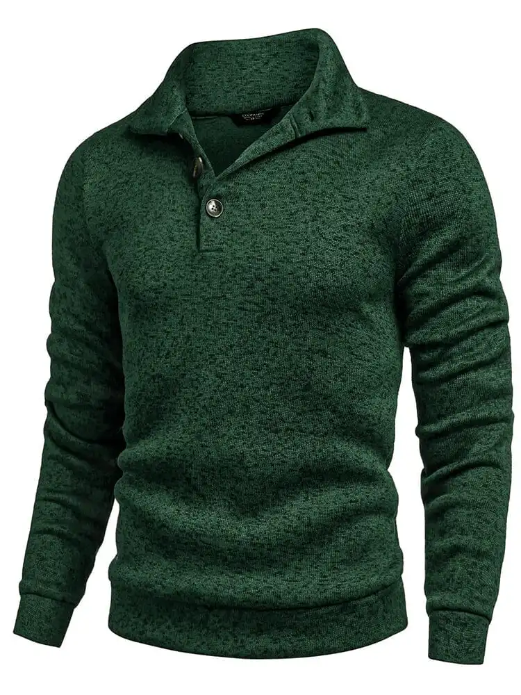 Casual Thermal Texured Knitted Sweatshirt Hoodie