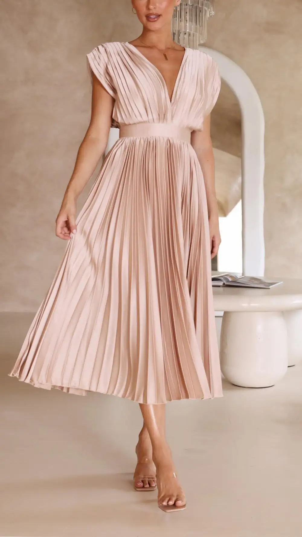 Refined Refined Women's Pleated Midi Dress