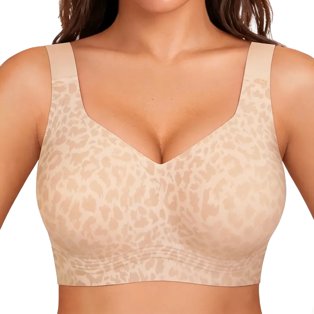 Women Jelly Wireless Womens Comfortable Wireless Bras Push Up Bralettes Seamless Tshirts Bras Deep V Everyday Bras