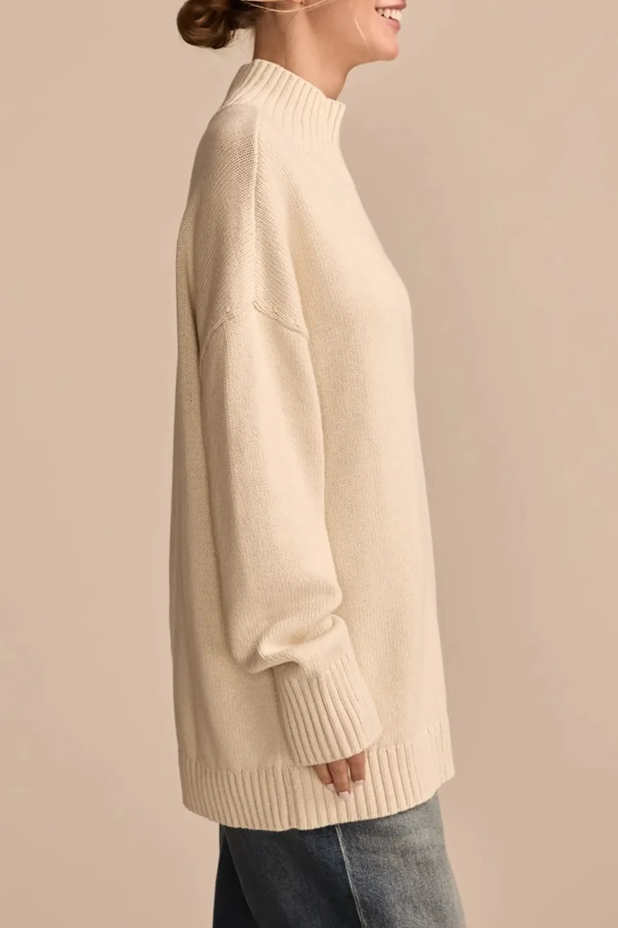 Daily High Neck Intarsia Turtleneck