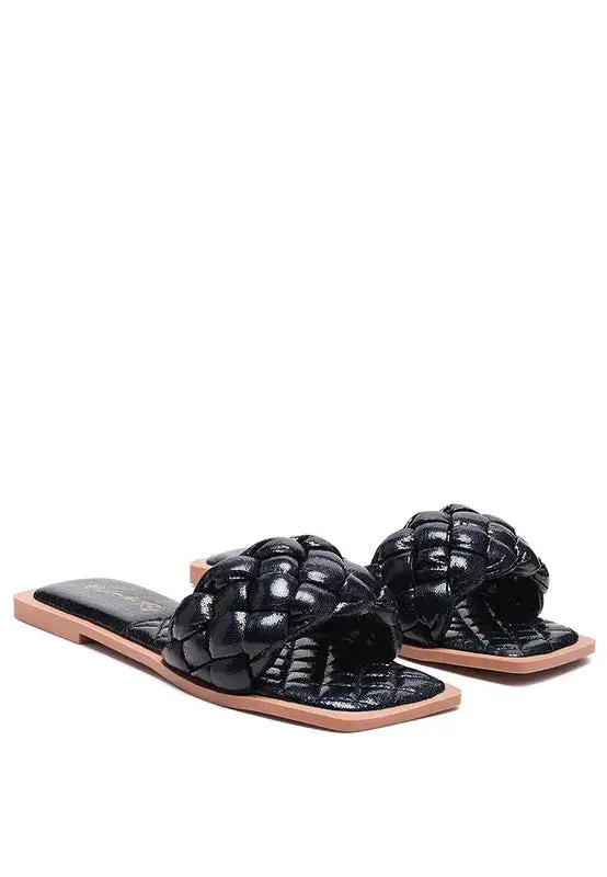 Quilted Woven Slides