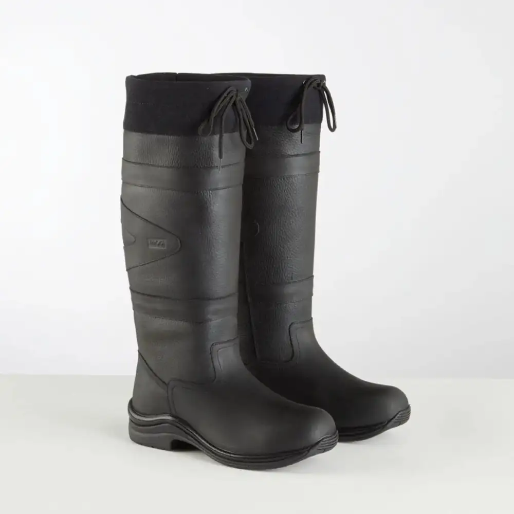 Classic Weather-Ready Leather Riding Boots
