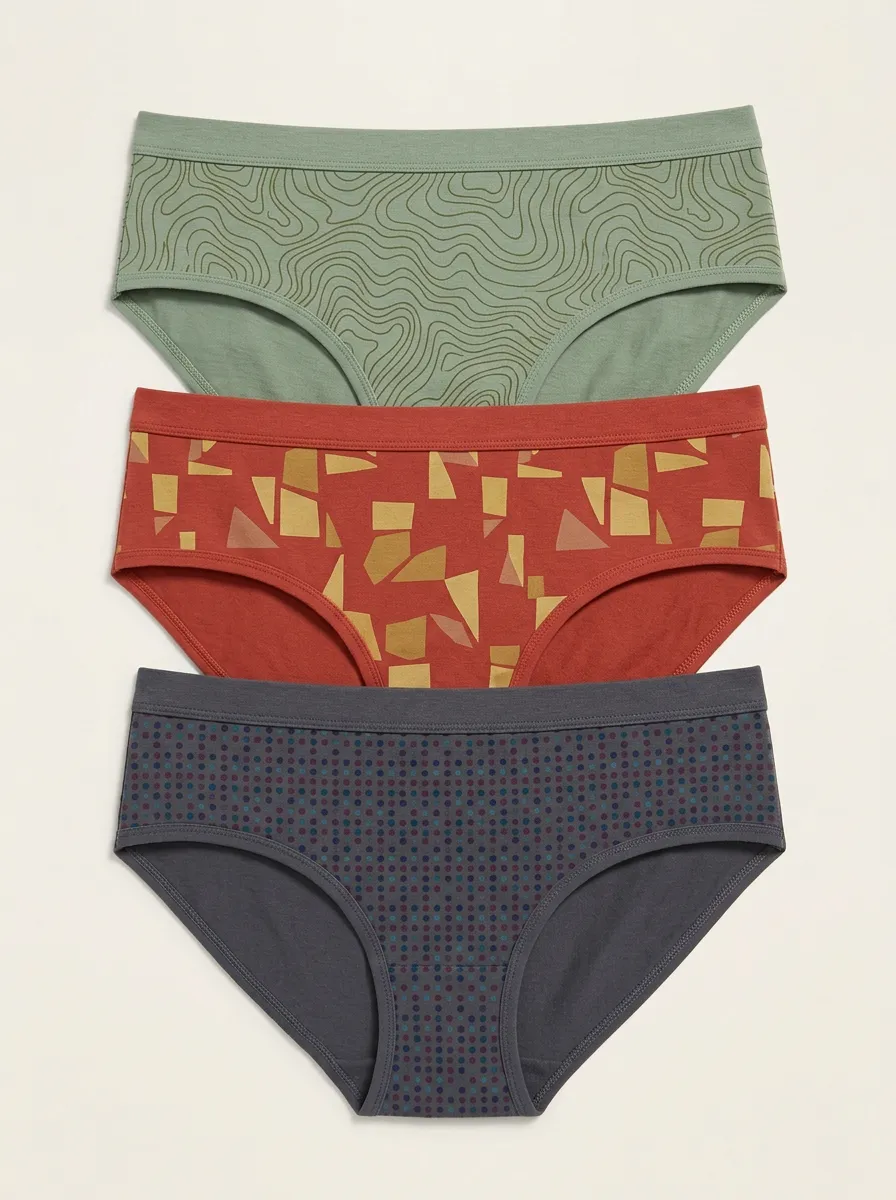 Women's Geometric Abstract Print 3-Pack Briefs