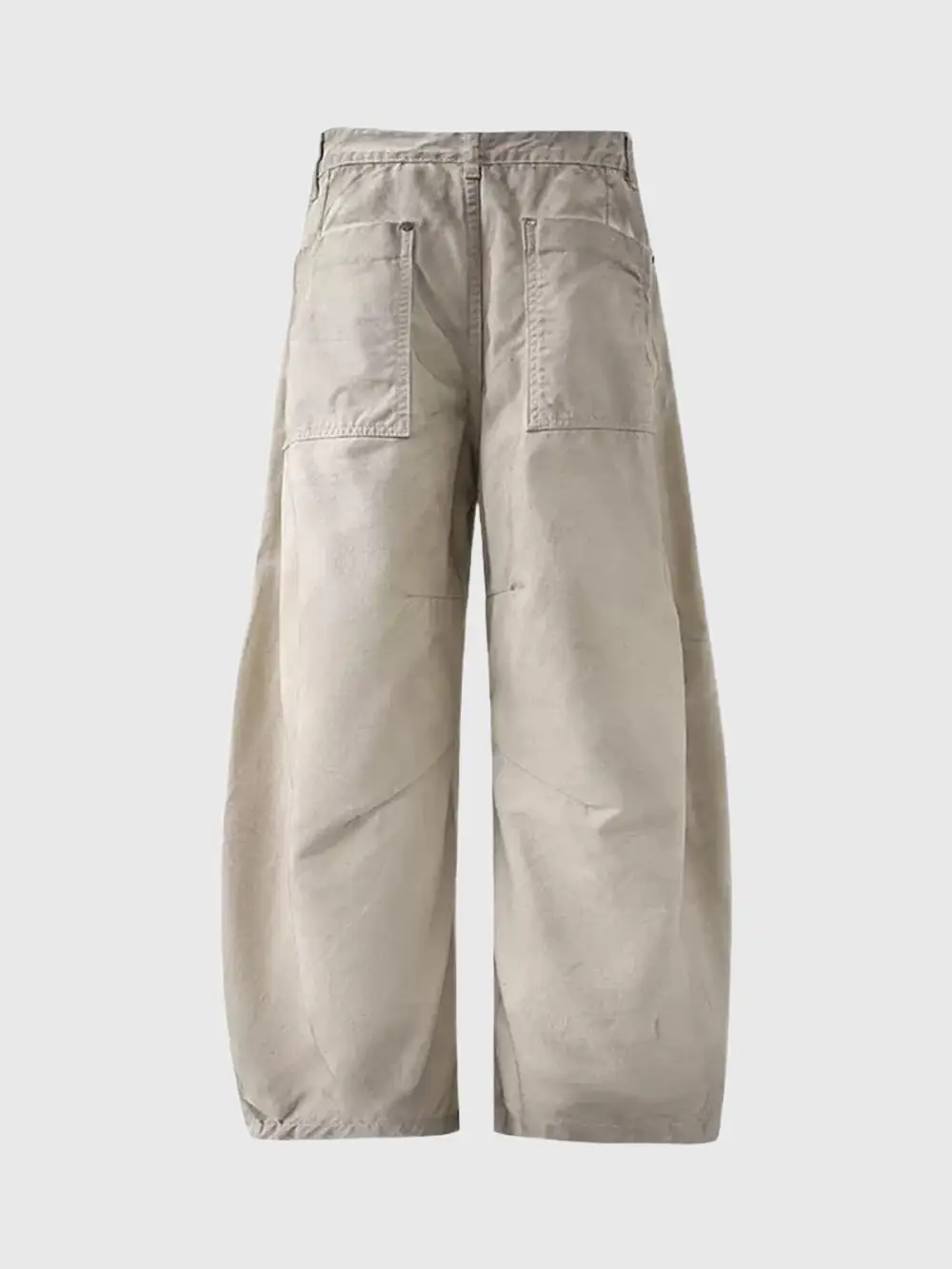 Wide-Leg Distressed Cargo Pants