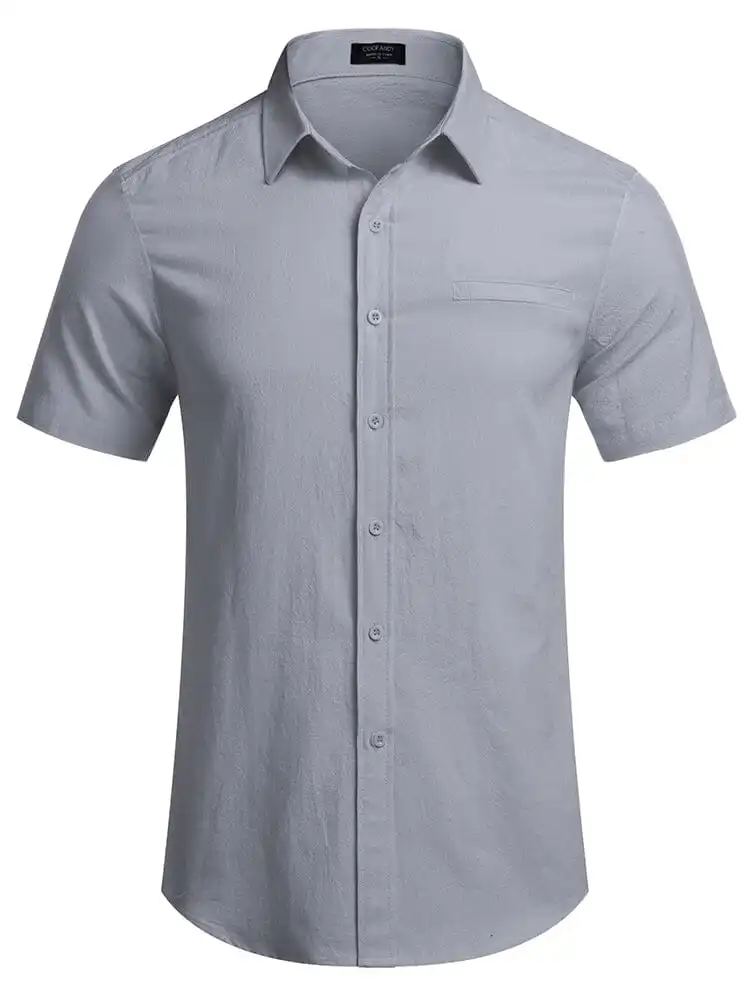 Casual Linen Button Down Shirt