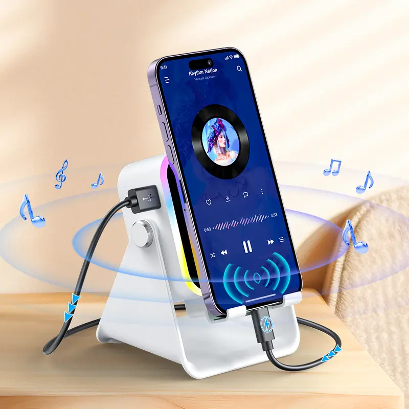 White speaker stand color reference