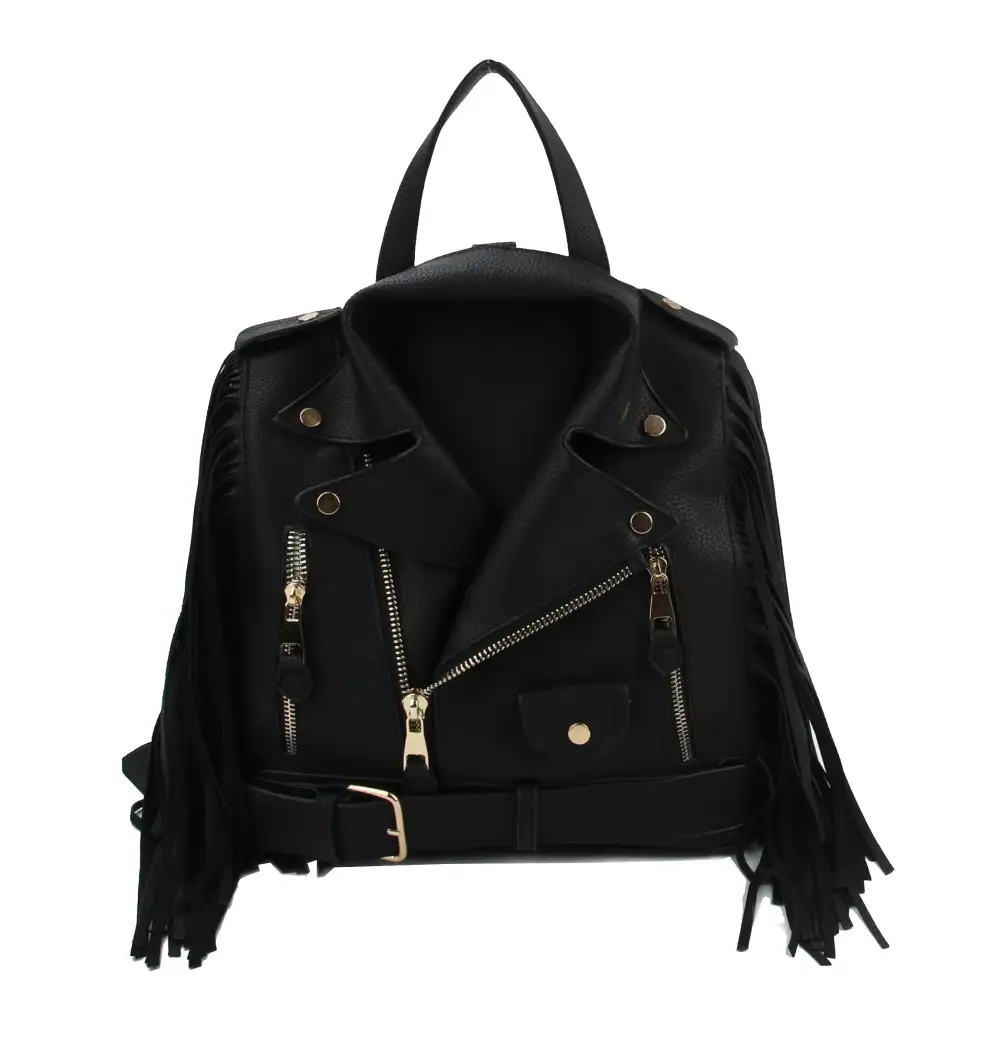 Fringe Jacket Style Backpack