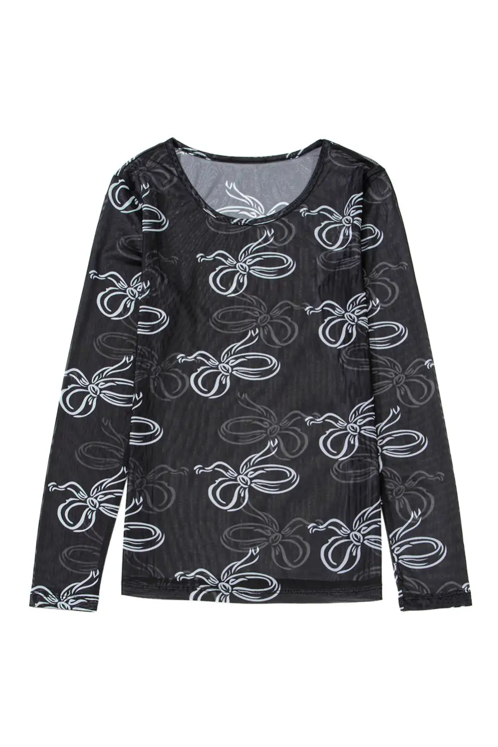 Mesh Long Sleeve Top