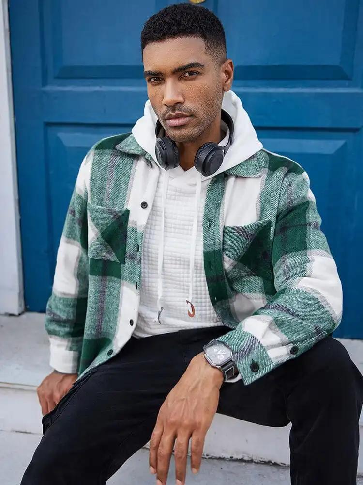 Stylish Comfy Flannel Plaid Shirt
