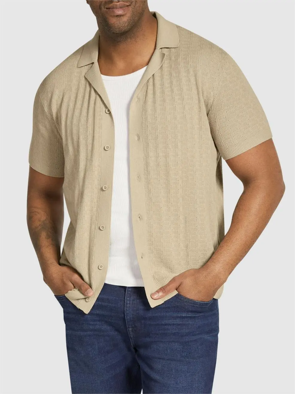 Men's Buttoned Short Sleeve Polo Shirts