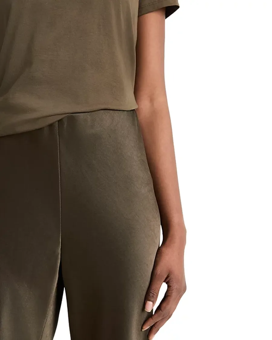 High Waist Fluid Bias Pants