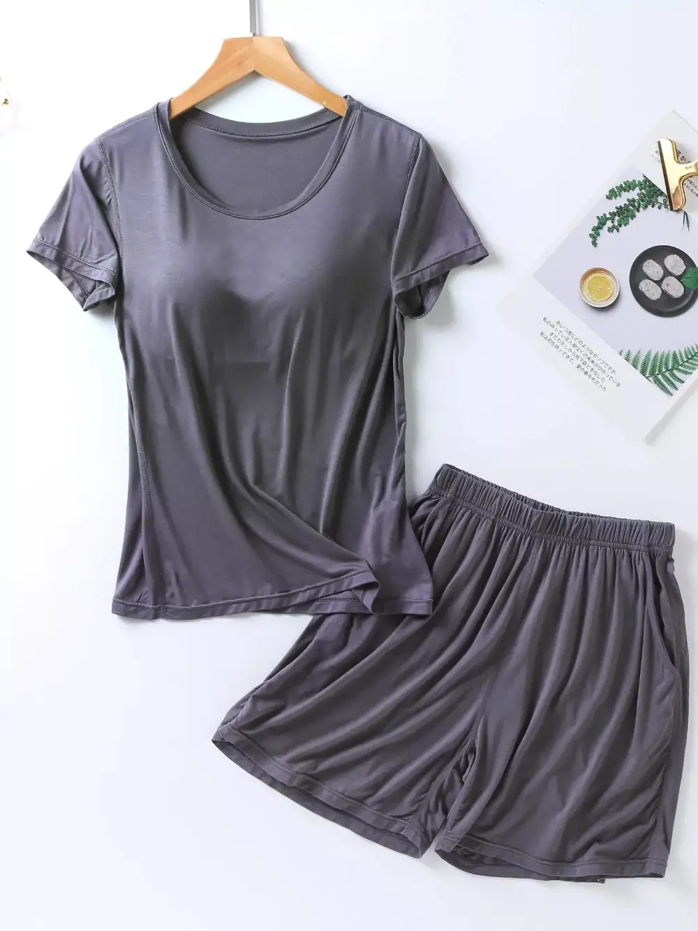 Comfortable Everyday Pajama Set Comes With Built-In Breast Pads