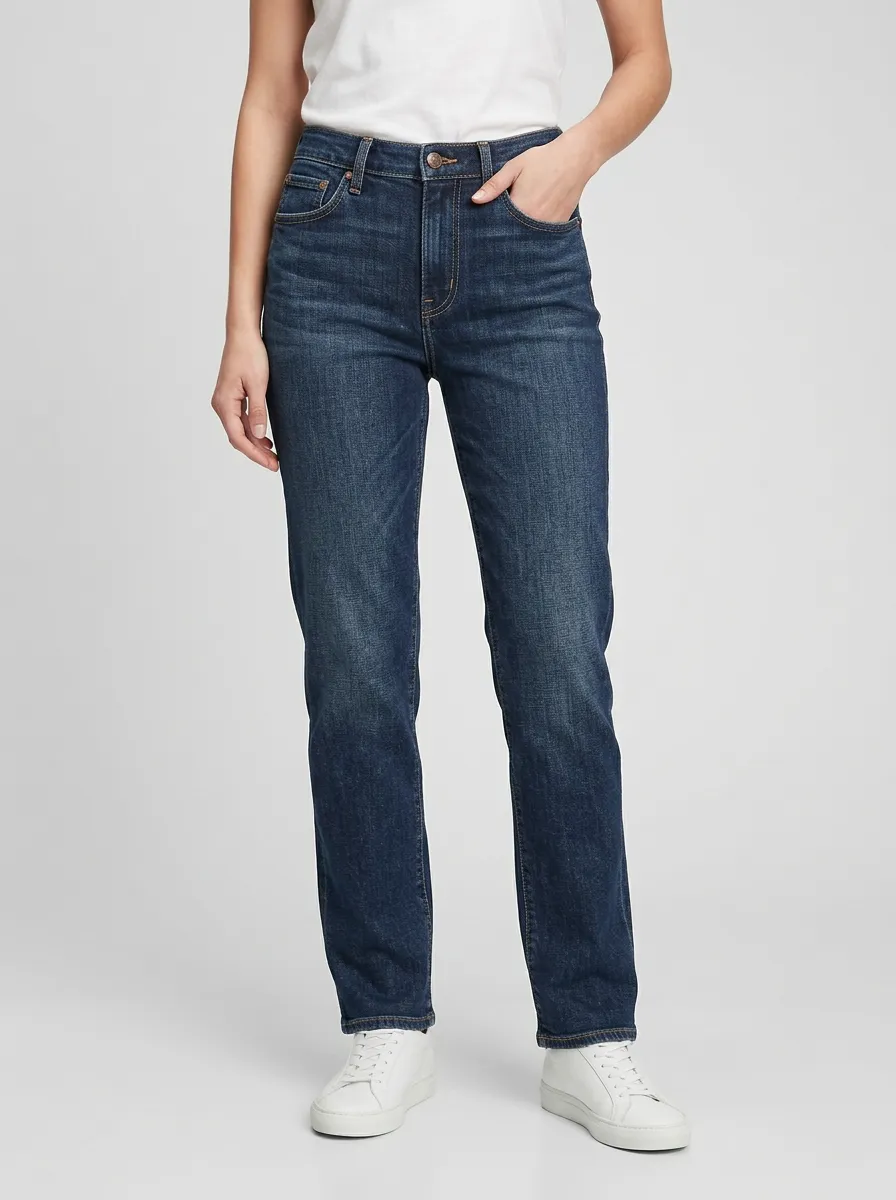 Streamlined Straight Leg Relaxed Straight Leg Jeans