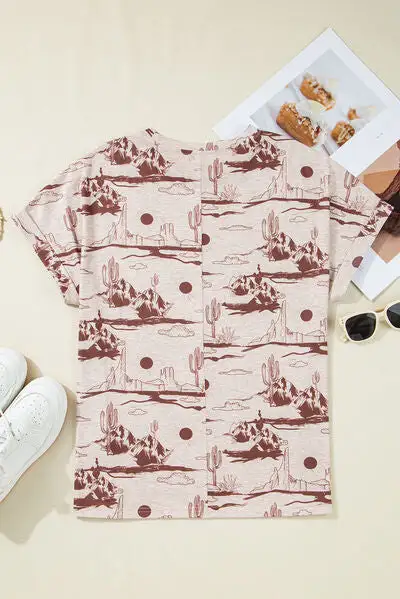 Cozy Round-Neck Short-Sleeve T-Shirt