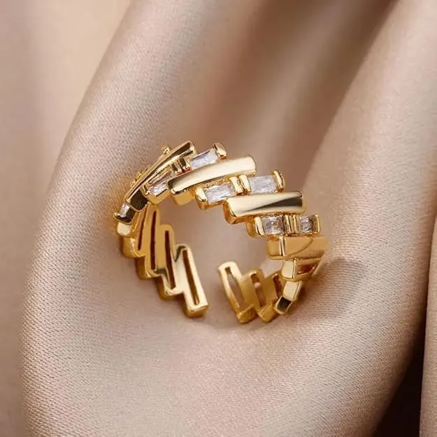 Crystal Love Band Ring