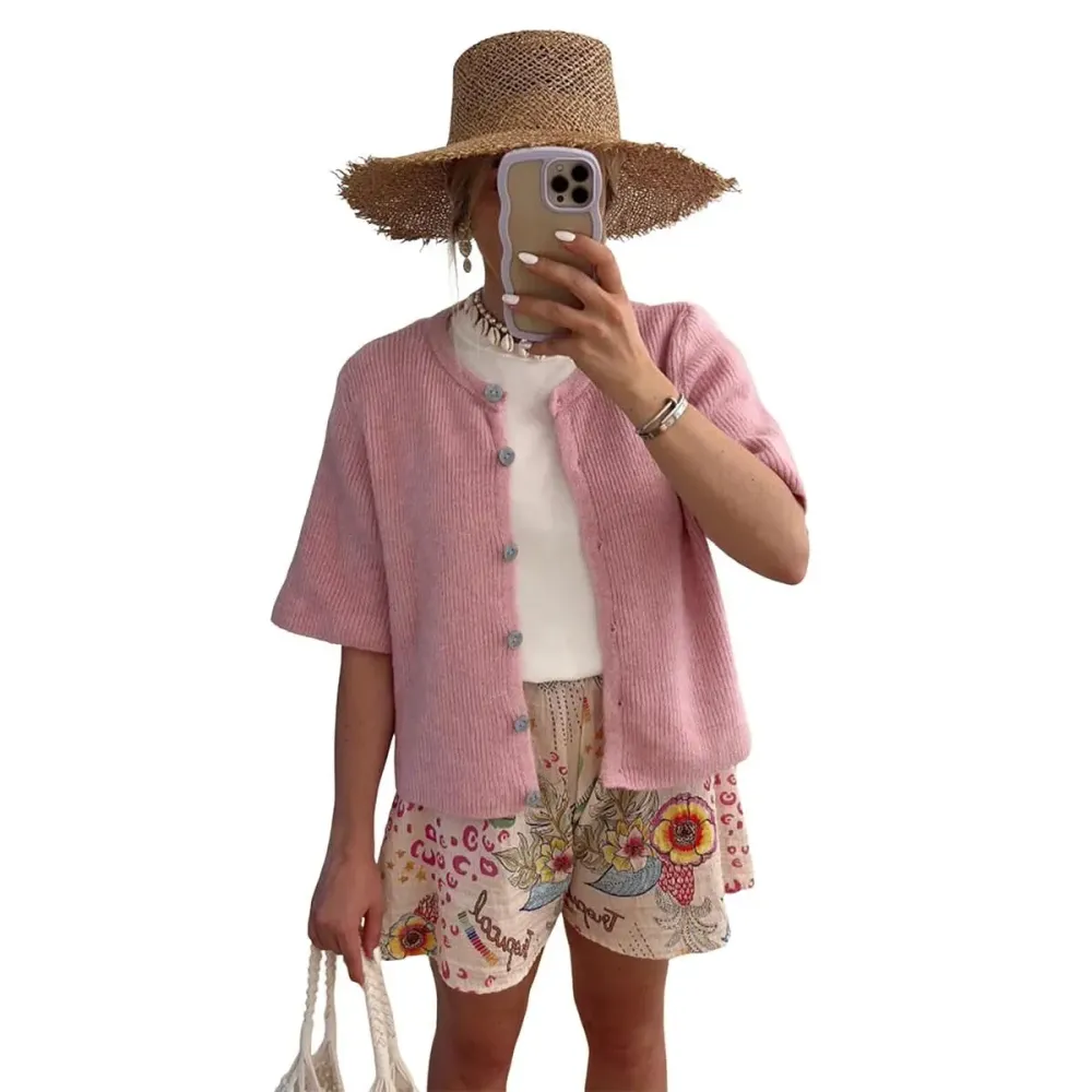 Women's Short-Sleeve Cardigan Sweater🔥10-Pack -Only $24