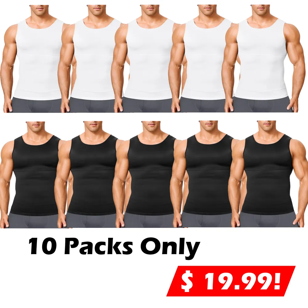 🦾 Men's Tummy Control Shapewear Tanktop – Redefine Confidence, Redefine Comfort 🔥 Sculpt Your Best Shape. Feel Strong. Look Sharp.