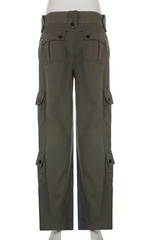 Street-Style Retro Cargo Pants