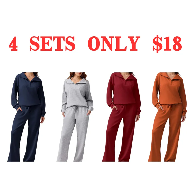 Women's 2-Piece Travel Set – Half-Zip Pullover & Joggers | Fall 2025