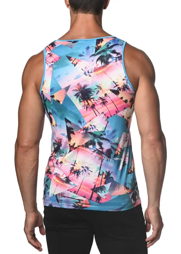 Comfort Printed Jersey Tank Top