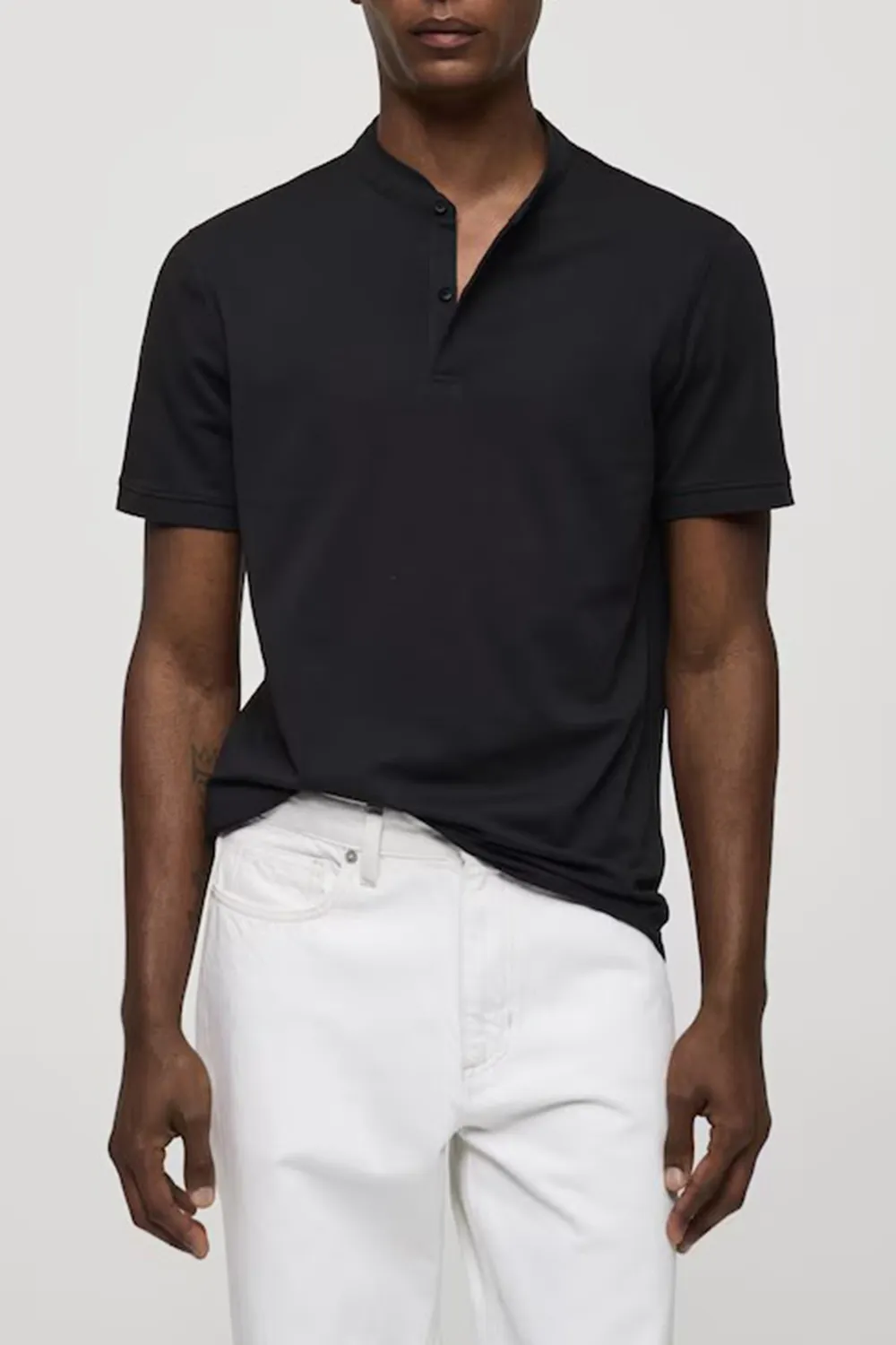 Mao Collar T-Shirt