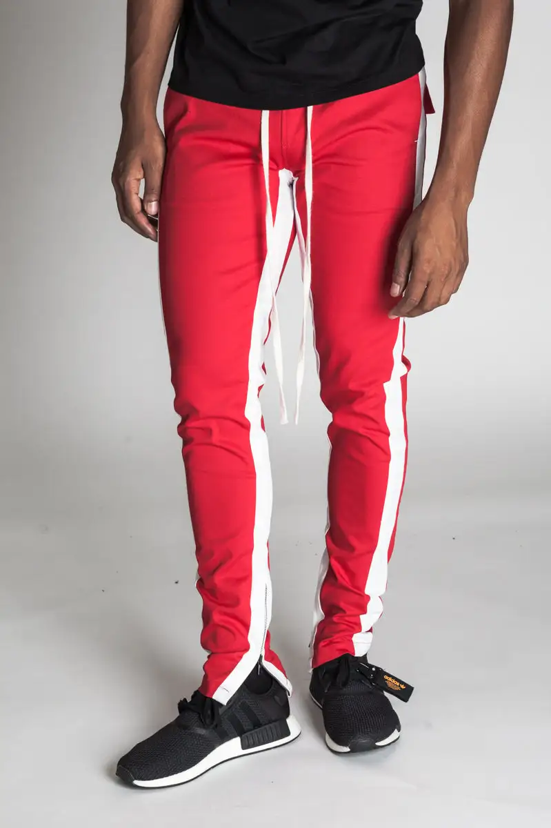 Men's Clean Skinny Raw Hem Track Pants