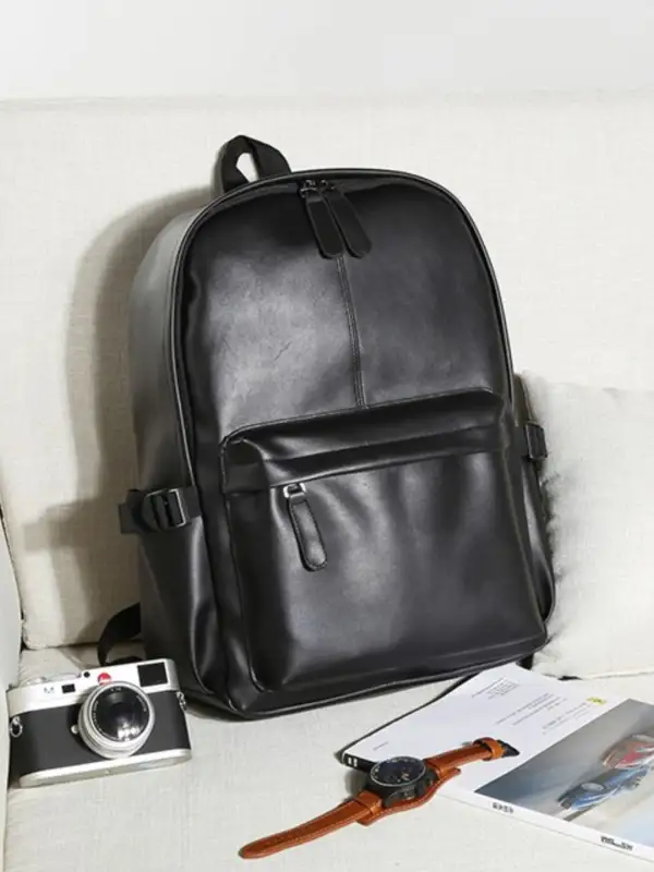 Classic Leather Backpack Bag