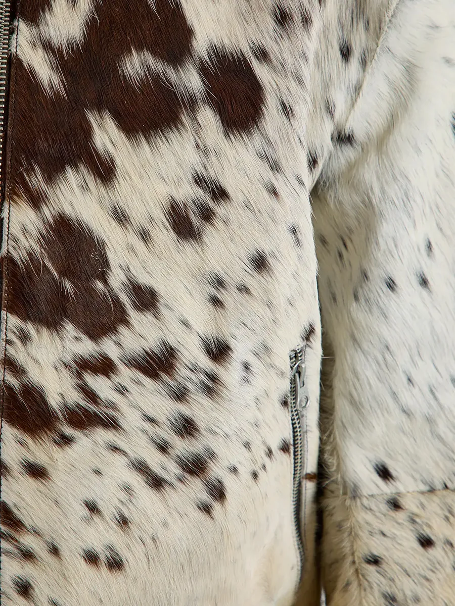 Women'S Vintage Fringe-Accent Animal-Print Jacket