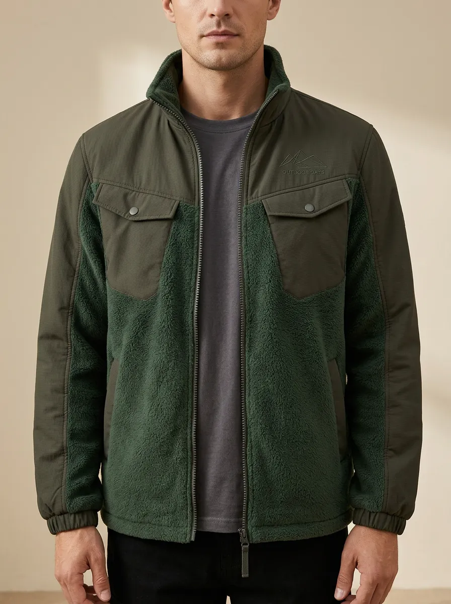 Hiking Mountain Fleece Utility Jacket