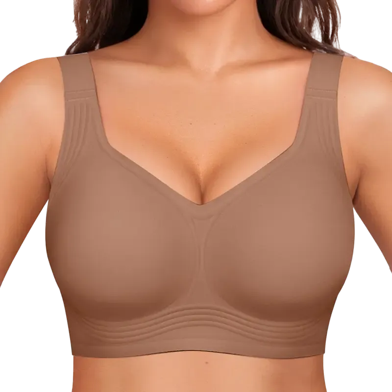 Women Jelly Wireless Womens Comfortable Wireless Bras Push Up Bralettes Seamless Tshirts Bras Deep V Everyday Bras
