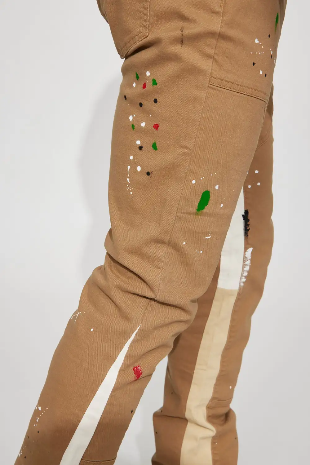 Art Graphic Slim Stacked Flared Pants
