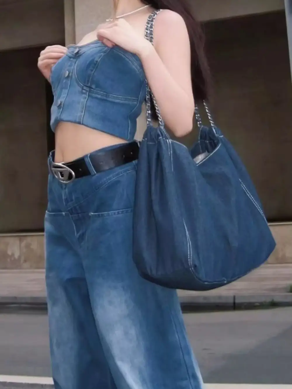 Chain Strap Tote Bag