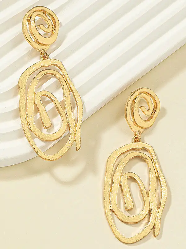 Artful Openwork Drop Earrings