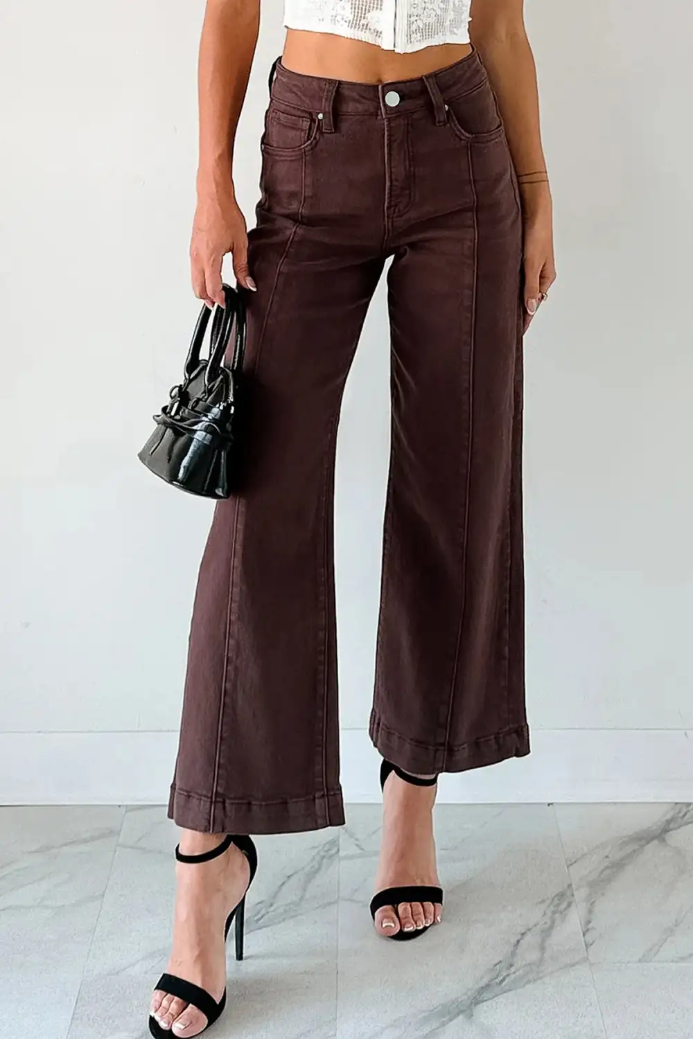 Soft Touch Pleated Denim Jeans