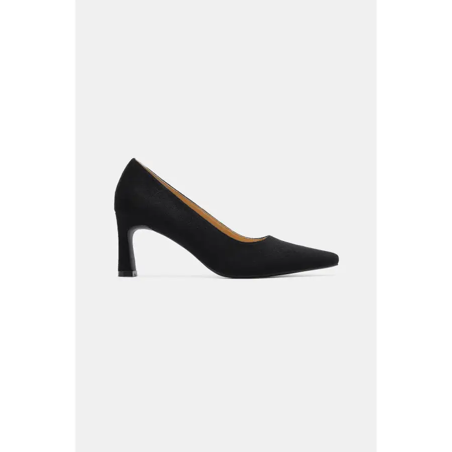 Faux Suede Point Toe Pumps