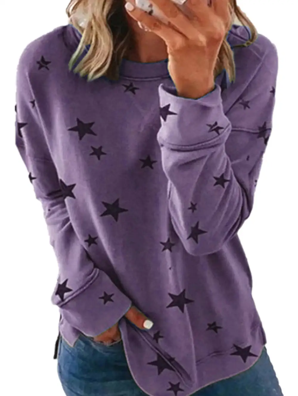 Loose Large Size Long-Sleeved Tee